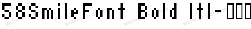 58SmileFont Bold Itl字体转换